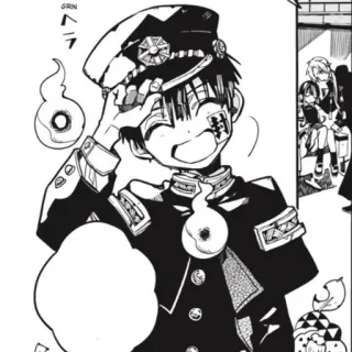 ⛓ Hanako Toilet-Bound Hanako-kun GRIN Anime, Mangá, Espírito, Escola, Sobrenatural whatsapp sticker