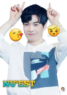 😍 NU'EST K-pop, Groupe, Musique, Divertissement, Idole telegram sticker