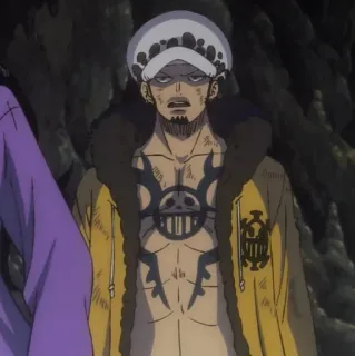 🫀 Trafalgar Law One Piece Anime, One Piece, Trafalgar Law, Pirat telegram sticker