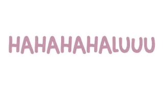 💜 HAHAHAHALUUU engraçado, humor, meme, texto, lol telegram sticker