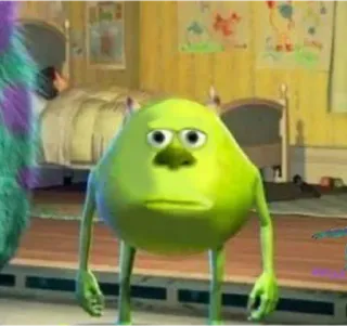 😳 Mike Wazowski Monsters Inc telegram sticker