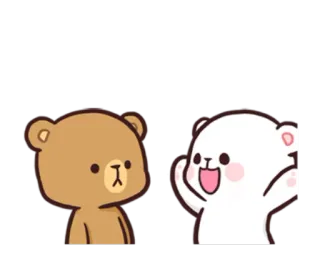 😀 fofo, urso, adesivo, desenho animado, adorável telegram sticker
