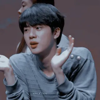 🇨🇾 Jin APPLE TAPE kpop, ไอดอล, bts, จิน, เกาหลี, นักร้อง, นักดนตรี, มีม telegram sticker