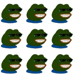 😎 Pepe the Frog Pepe la Grenouille, Mème, Culture Internet, Cool, Lunettes de soleil, Mème Internet whatsapp sticker