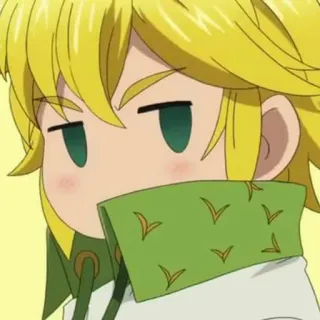 😒 Meliodas The Seven Deadly Sins Аниме, Мелиодас, Семь смертных грехов, Мультфильм, Персонаж telegram sticker