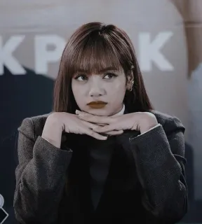 😒 Lisa Lisa, Blackpink, Kpop, Idole, Chanteuse, Célébrité, Femme telegram sticker