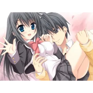❤️ Anime, Paar, Romantik, Cartoon, Schuluniform, Umarmung telegram sticker