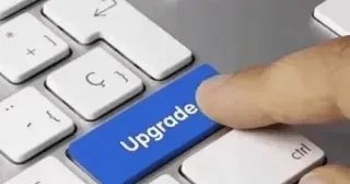 ⌨ Upgrade upgrade, computer, keyboard, technology, button whatsapp sticker