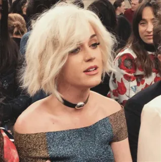 🍰 Katy Perry Katy Perry, penyanyi, selebriti, wanita, pirang, potret, mode telegram sticker