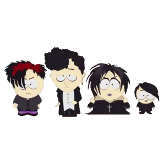 🕴 South Park south park, goth, cartoon, characters telegram sticker