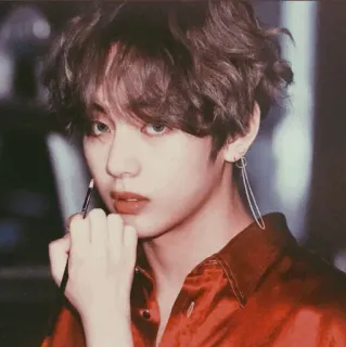 ✉️ V V, BTS, K-pop, Piosenkarz, Idol, Koreański telegram sticker