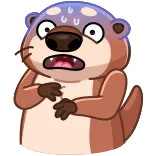 Hotter Otter whatsapp stickers