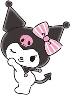 😉 Kuromi Kuromi, Sanrio, anime, cartoon, cute, kawaii telegram sticker