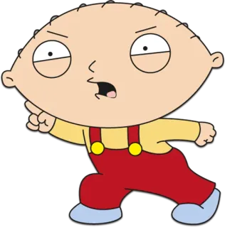 👈 Stewie Griffin Family Guy Dessin animé, Bébé, Stewie, En colère, Les Griffin telegram sticker
