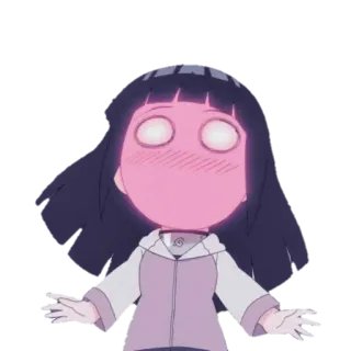 😳 Hinata Hyuga Naruto Anime, Słodkie, Kreskówka, Hinata, Hyuga, Naruto, Zdezorientowany, Rumieniący się telegram sticker
