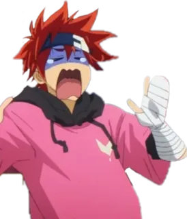 😨 Reki Kyan SK8 the Infinity Anime, SK8 the Infinity, Reki Kyan, Schockiert, Verband telegram sticker