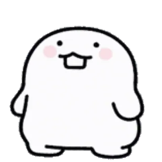 💬 Blob, Милый, Наклейка, Мультфильм, Кавайный, Счастливый whatsapp sticker