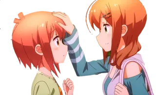 ❤ Anime, Fofo, Garota, Amizade, Afeição telegram sticker