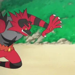 🖐 Incineroar Pokemon pokemon, incineroar, anime, monster, fire type telegram sticker
