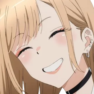 ☺️ Marin Kitagawa My Dress-Up Darling Anime, Gadis, Senyum, Imut, Cosplay, Marin Kitagawa, My Dress-Up Darling telegram sticker