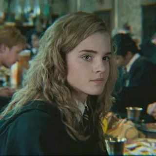 🐿 Hermione Granger Harry Potter Hermelien Griffel, Emma Watson, Harry Potter, personage, tovenaar, student, magie telegram sticker