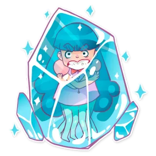 Lady Octo telegram stickers