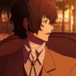 ✨ Dazai Osamu Bungo Stray Dogs อนิเมะ, มังงะ, ภาพเหมือน, ตัวละคร, ดาไซ, Bungo Stray Dogs telegram sticker