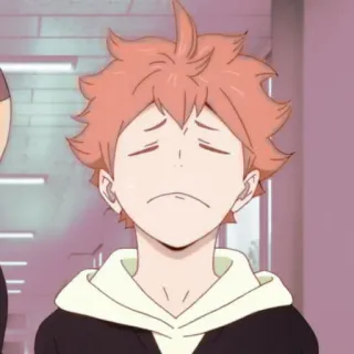 ⋆ hinata shoyou by @tikelkomek. telegram stickers