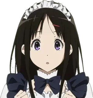 😮 Anime, Meid, Meisje, Schattig whatsapp sticker