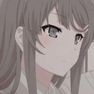 ⛓ Mai Sakurajima Rascal Does Not Dream of Bunny Girl Senpai Anime, Garota, Fofa, Desenho animado, Arte, Mangá telegram sticker