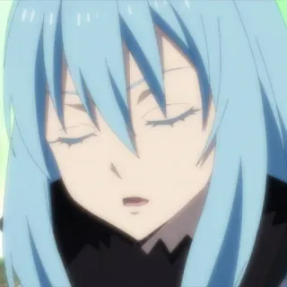 😧 Rimuru Tempest That Time I Got Reincarnated as a Slime Аниме, Римуру, Слайм, Исекай, Манга telegram sticker