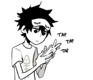 📱 anime, cartoon, character, sticker, digital art, illustration, peace sign telegram sticker