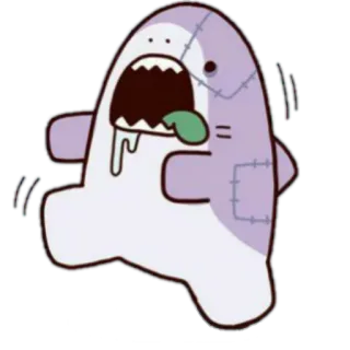 😛 モンスター, 漫画, 可愛い, キャラクター, ステッカー telegram sticker