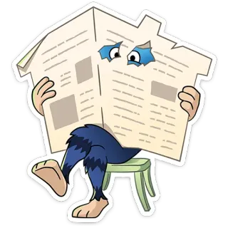 Домовячьи радости с Финником! от @TgSticker whatsapp stickers