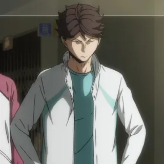 😶 Oikawa Tooru Haikyuu!! Anime, Postać, Haikyuu, Oikawa, Tooru telegram sticker