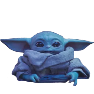 😐 Grogu The Mandalorian Baby Yoda, Grogu, lucu, Star Wars, The Mandalorian, Disney+ telegram sticker