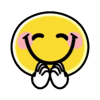 🤗 Эмодзи, Смайлик, Милый, Каваий whatsapp sticker