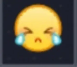 😥 sedih, menangis, emoji, air mata telegram sticker
