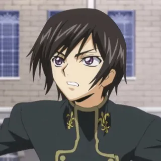🥀 Lelouch Lamperouge Code Geass Anime, Manga, Personaggio, Lelouch, Code Geass whatsapp sticker