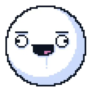 🤪 pixel art, funny face, cartoon, digital art, expression, emotion telegram sticker