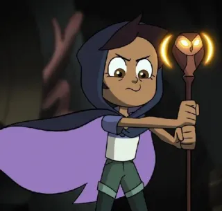 🔮 Luz Noceda The Owl House Dessin animé, Luz Noceda, The Owl House, Sorcière, Magie, Bâton telegram sticker