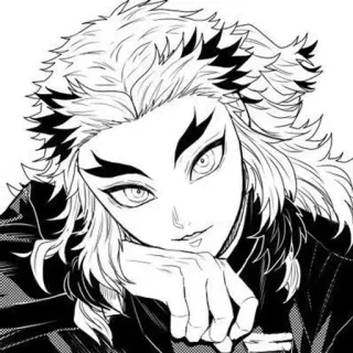 🌟 Kyojuro Rengoku Demon Slayer Аниме, Манга, Ренгоку, Клинок, рассекающий демонов, Персонаж telegram sticker