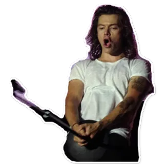 🤳 Harry Styles musicien, chanteur, guitare, musique, célébrité, harry styles telegram sticker