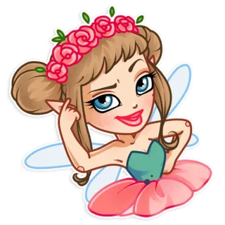 Fairy telegram stickers