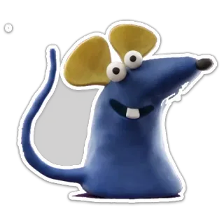 😁 mysz, kreskówka, zwierzę, słodki, ilustracja, naklejka, kapryśny telegram sticker