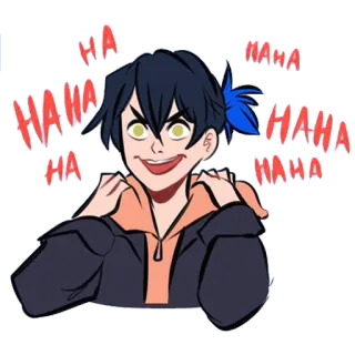 😀 HAHA Anime, Cười, Haha, Hoạt hình, Ác telegram sticker