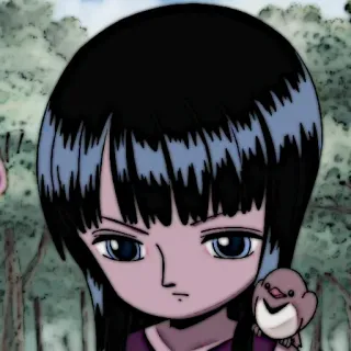 📜 Nico Robin One Piece 动漫, 卡通, 妮可·罗宾, 海贼王, 贴纸 telegram sticker