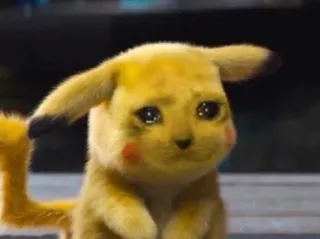 😢 Pikachu покемон, пикачу, грустный, плачет, мультфильм telegram sticker