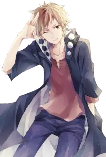 ❤ anime, manga, character, illustration, cartoon, art, boy telegram sticker
