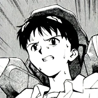 🍉 Shinji Ikari Neon Genesis Evangelion Anime, Manga, Shinji Ikari, Neon Genesis Evangelion, Mecha telegram sticker